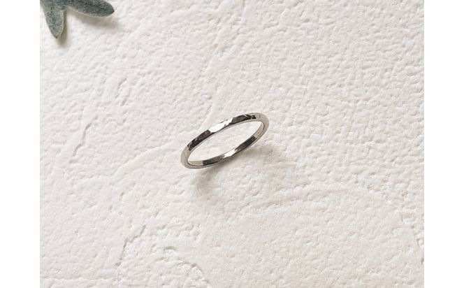 プラチナ 丸つち目 厚リング（ハンドメイド）【サイズ：16号】 232238_WW131VC06