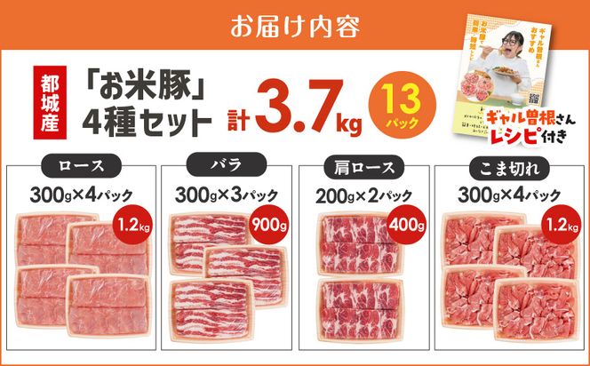 お米豚3.7kgセット_23-3101
