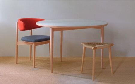 Round Chair ”Uuuh!”〈Red〉 糸島市 / nomade design 椅子 クラフト[AIF010]