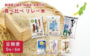 上越地域3市 リレー米　定期便 5㎏×6回 30㎏