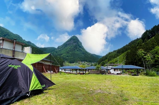 リバーサイドでソロキャンプ 民宿2・7テントサイト1エリアソロキャンプご利用宿泊券 /// キャンプ テントサイト ソロキャンプ