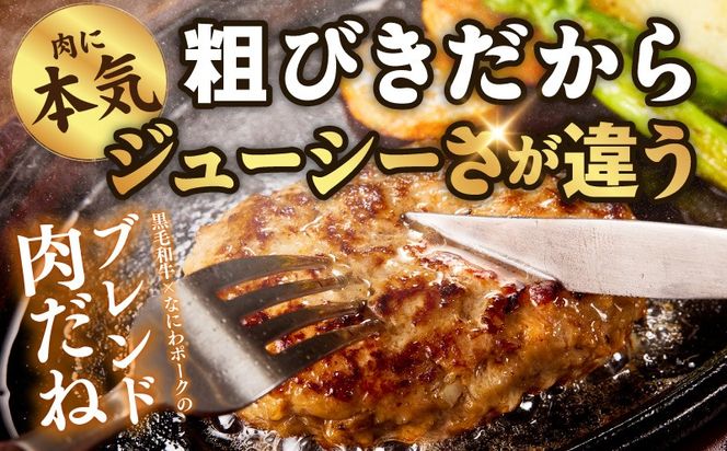 CFX0115 肉の泉佐野 ハンバーグ 30個（合計3.6kg）【黒毛和牛 なにわポーク入り 120g×30個 小分け 冷凍 ストック 人気 総菜 はんばーぐ 訳あり 簡単調理 おかず お弁当】