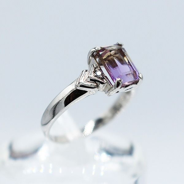 アメトリン リング 1.5ct Ag900[Pt100] （14430at） (BR-102)