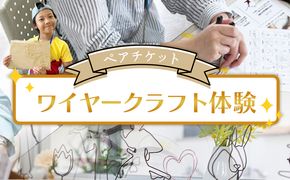 ワイヤークラフト体験 ペアチケット ak-0009