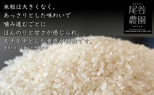 【令和7年度産米】尾谷農園 自然栽培米コシヒカリ 玄米5kg ※北海道・沖縄・離島への配送不可
