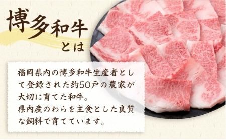 【全12回定期便】A4ランク 博多和牛 カルビ バラ あみ焼き用550g 焼肉《糸島》【糸島ミートデリ工房】 [ACA223]