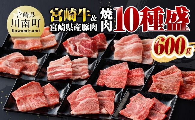 牛肉 豚肉 ※発送月が選べる※ 牛肉 宮崎牛 & 宮崎県産 豚肉 焼肉 10種 [ 肉 牛 牛肉 豚肉 豚 ぶた肉 国産 黒毛和牛 宮崎牛 BBQ 焼肉 ロース カタロース バラ モモ ウデ ]ⅢⅠ [D00623]