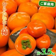 G7113_和歌山秋の味覚 平核無柿（ひらたねなしがき） 3.5kg【家庭用 訳あり】