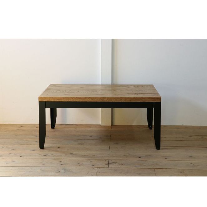 極厚ホワイトオーク無垢材のローテーブル  	Z123