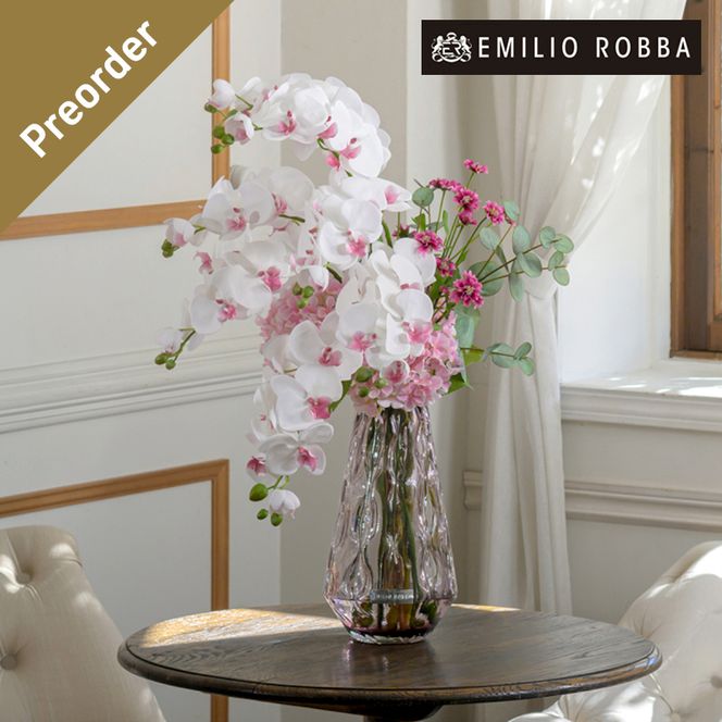 【母の日専用】アートフラワー エミリオ・ロバ　ファレノプシスリップピンク4L26 母の日 ギフト 造花 プレゼント