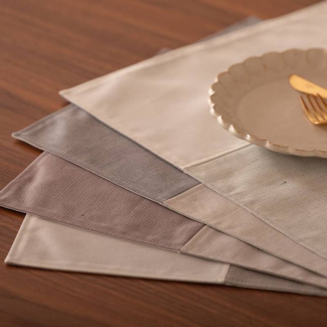 wsg0057 ランチョンマット memoria Luncheon mat／メモリア グレイッシュサンド