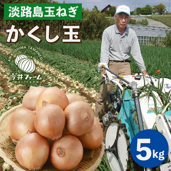 今井ファームの淡路島たまねぎ「かくし玉」 5kg　玉ねぎ