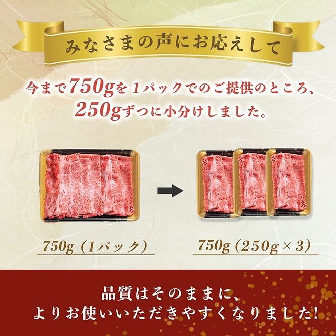 京都丹波産黒毛和牛 肩ロース 750g すき焼き・しゃぶしゃぶ用 冷凍【焼肉専門店 焼肉 平壤亭】ご進物 贈答 ふるさと納税すき焼き 肉 ふるさと納税 牛肉 しゃぶしゃぶ ※離島への配送不可