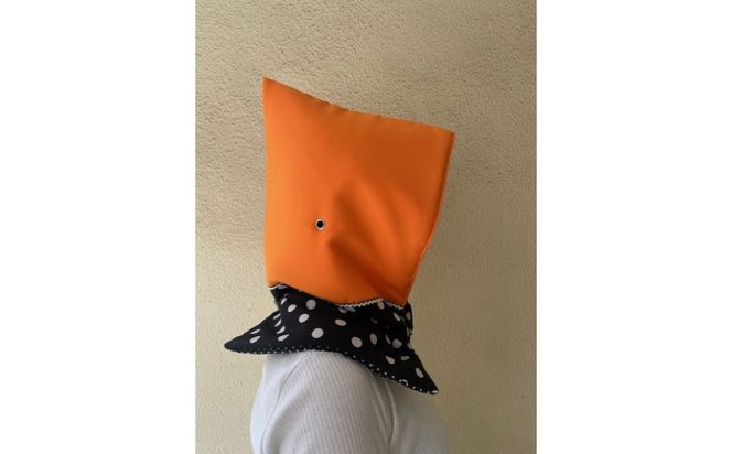 防災頭巾　大人用 ＜カラー：オレンジ色＞【避難グッズ グッズ 防災用品 避難用品 地震 火事 火災 保護 災害 地震対策 防災対策】 272230_AN001VC01