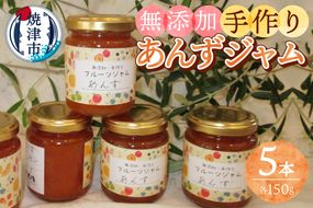 a10-1255　あんず 無添加 手作り ジャム 5本セット