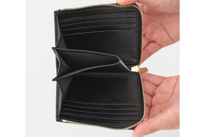 SOMES 財布 ミニウォレット （ブラック）HE-05 [ソメスサドル 北海道 砂川市 12260811-b] ソメス さいふ サイフ ウォレット ミニ 革財布 本革 革 革製品 レザー somes saddle