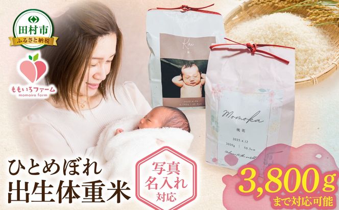 【令和7年産】＼御祝用ギフト米 ／ひとめぼれ1kg・3kg 出生体重米 お米 一等米 白米 こめ 内祝い 贈り物 のしプレゼント お中元 お歳暮 贈答 米 コメ ご飯 単一米 精米 生活応援 福島県 田村市 ももいろファーム
