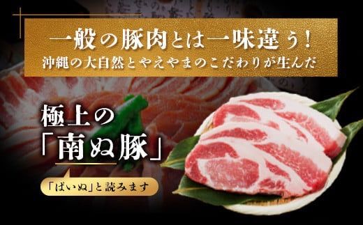 石垣島産アグ―豚（南ぬ豚）しゃぶしゃぶセット1kg 【 ロース バラ 豚肉 豚しゃぶ 南ぬ豚 アグー豚 しゃぶしゃぶ 石垣 石垣島 沖縄 八重山 】E-10-1