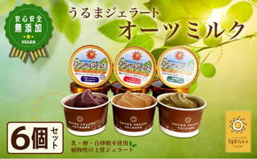うるまジェラート　オーツミルク6個セット　ヴィーガン