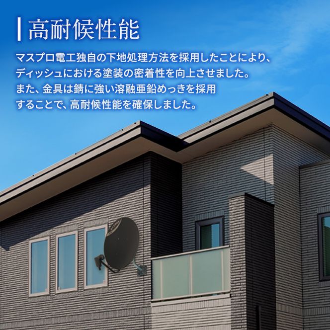 アンテナ BS・110°CSアンテナ BC45RL セット ブラック 電化製品 テレビ 壁面用 屋外 