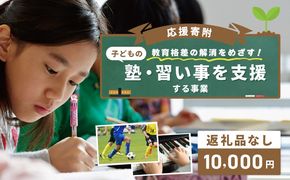 ON0042 【返礼品なし】教育格差の解消をめざす！子どもの塾・習い事を支援する応援寄附（大阪府泉佐野市）　