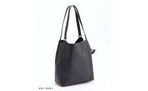 レディース本革バッグLサイズ 7M6-1012P（・ネイビー）