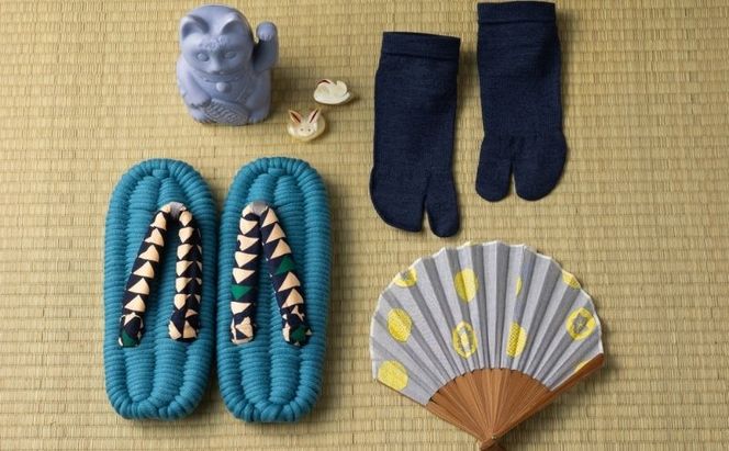 布ぞうり MERI 八つ橋　布草履 室内履き 健康 洗える 墨田区