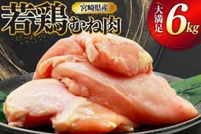 鶏肉 むね肉 若鶏 鶏むね肉 6kg [ミヤケイフード 宮崎県 美郷町 31bp0017] 鶏むね 鶏胸 むね 冷凍 小分け