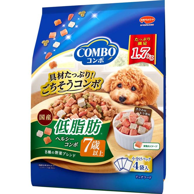 コンボ ドッグ 低脂肪 7歳以上 1.7kg ｘ8(ケース単位) ドッグフード