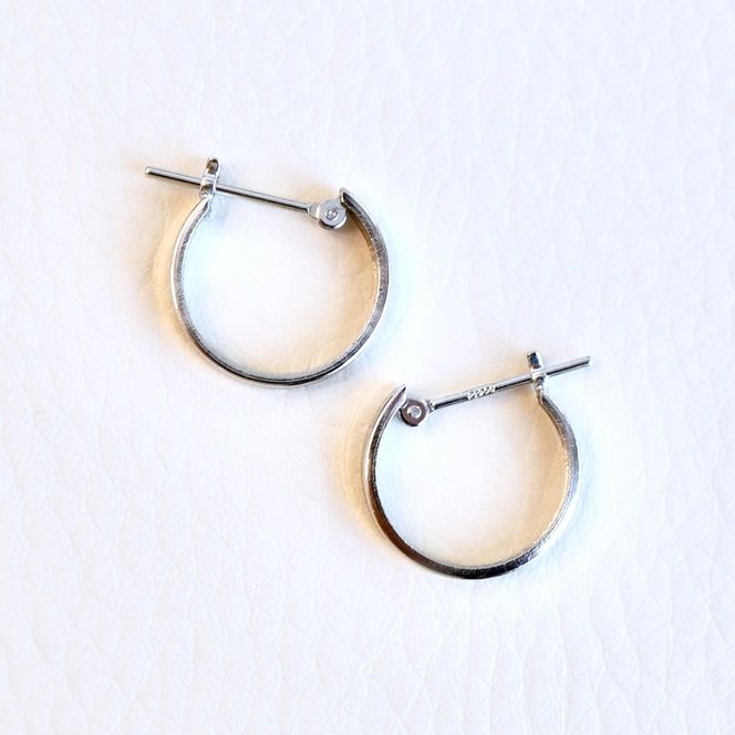 Pt900 プラチナ 地金 フープ ピアス (直径13mm) 保証書付 KO-0021 SWAD020