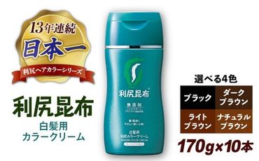 【10本入】［白髪用］利尻カラークリーム 糸島市 / 株式会社ピュール ヘアカラー 白髪染め [AZA064]