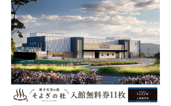 【ふるさと納税】愛子天空の湯 そよぎの杜 入館無料券11枚　温泉 露天風呂 サウナ 日帰り 天然温泉 観光 旅行 旅 回数券 入浴券 仙台市 041009_HR001