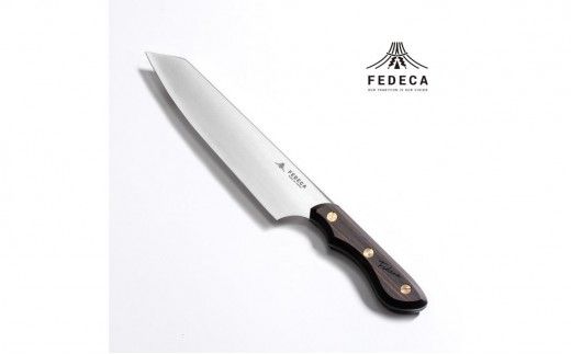【FEDECA】三徳包丁 大 プレーン黒檀 001238