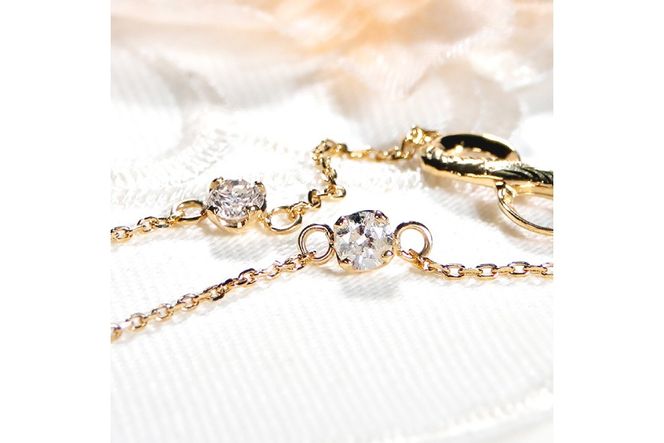 ハワイアンジュエリー ブレスレット K18YG イエローゴールド ダイヤモンド 0.2ct 無限大 ∞ インフィニティ 18金 手彫り彫刻 チェーンブレスレット アクセサリー アクセ ジュエリー 【f184-k18yg】 [オーダーメイドジュエリーメイ 山梨県 韮崎市 20745207]