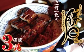 【備長炭で焼く“いい焦がし”】三河一色産うなぎの蒲焼3尾 鰻 ウナギ たれ タレ 国産 備長炭 土用 丑の日 冷凍 三河一色産 H189-022