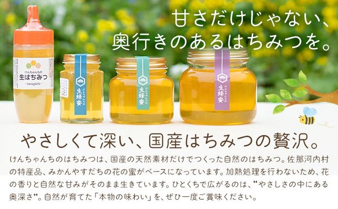 【CF】けんちゃんちのはちみつ 選べる 200g 300g 460g 730g《30日以内に出荷予定（土日祝除く）》ふるさと納税 はちみつ ハチミツ 蜂蜜 国産蜂蜜 天然蜜蜂 徳島県 佐那河内村 送料無料---tsm_mkf1_30d_25_6500_200g---