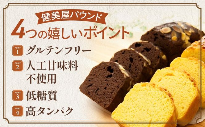 糖質制限・グルテンフリー　パウンドケーキ　4種16個　CH-3