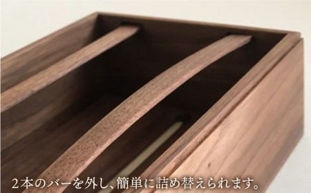 【ウォールナット素材】ティッシュボックス （大） 糸島市 / 贈り物家具 みはたや [ADD008] ティッシュボックス おしゃれ ティッシュケース 北欧