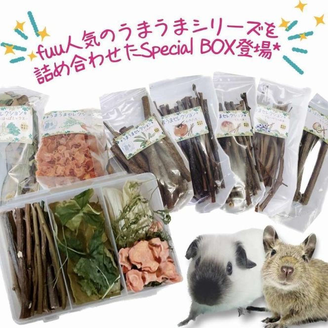 fuu 小動物のかじり木・おやつ　SpecialアソートBOX（2個）［145S11］