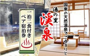 国東の天然温泉でごゆるりと。 湯の里 渓泉 一泊二食付きペア宿泊券_2569R