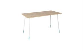 【＆FREL】ワークテーブル 天板（ライトオーク）脚/フレーム（ホワイト）幅 120 奥行60 高さ72 インテリア デスク シンプル ワークデスク 作業デスク 作業テーブル パソコンデスク ※離島への配送不可