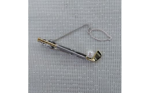 25-16伊勢志摩あこや本真珠ネクタイピンゴルフクラブ(アイアン)