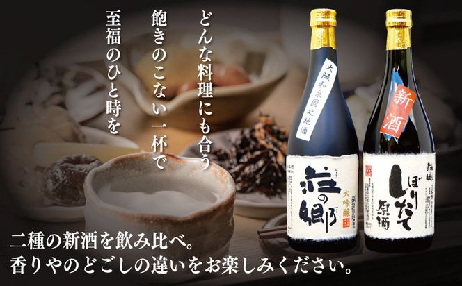 G1256y 【年内発送】 泉佐野の地酒「荘の郷」しぼりたて新酒ギフトセット 720ml 期間限定 数量限定