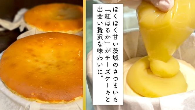 【 茨城県産 紅はるか 使用 】 お芋の結 バスクチーズケーキ （直径約16cm） ケーキ チーズケーキ スイーツ 洋菓子 ホールケーキ デザート 冷凍ケーキ おやつ サツマイモ さつまいも さつま芋 お菓子 10000円
