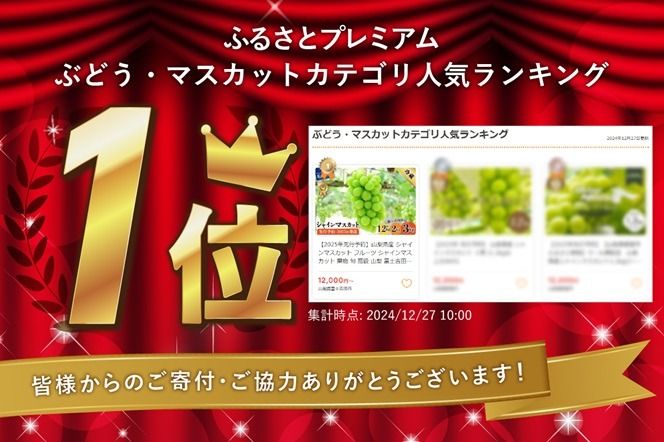 【2026年発送】 山梨県産 シャインマスカット 【 選べる内容量 1.2kg ～ 3kg 】  フルーツ シャイン マスカット 果物 旬 高級 山梨 富士吉田 マツコの知らない世界 シャインマスカット フルーツ