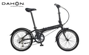 40年の歴史をもつ米国ダホン社の高性能折り畳み自転車 DAHON Intl HIT D6  Matt Black / 簡単　コンパクト　折り畳める　独自技術　軽量　アルミフレーム　6段変速　20型　黒　マットブラック　人気　三重県　四日市市