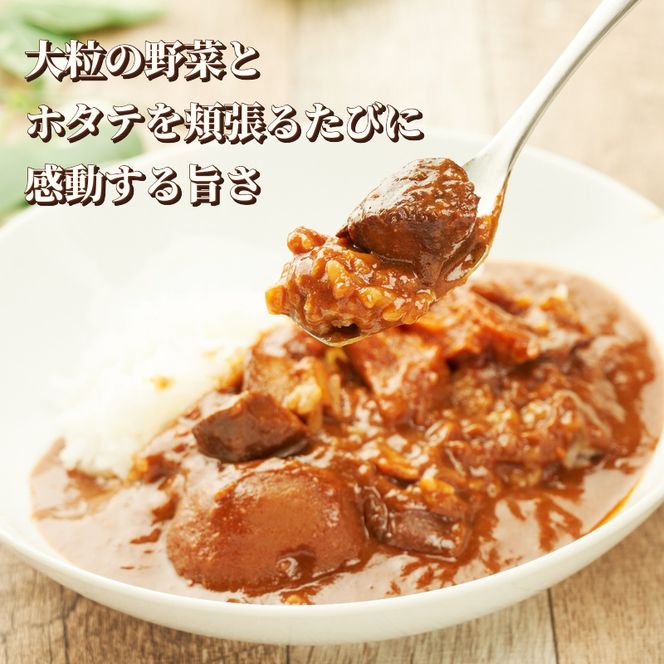 野菜ビーフカレー・野菜ほたてカレー　各2個 惣菜 レトルト インスタント 