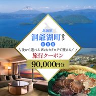 北海道ツアー 洞爺湖温泉 後から選べる旅行Webカタログで使える！ 旅行クーポン（90,000円分） 旅行券 宿泊券 飲食券 体験サービス券 北海道 ふるさと納税 洞爺湖 観光 温泉 絶景 【JTA】
