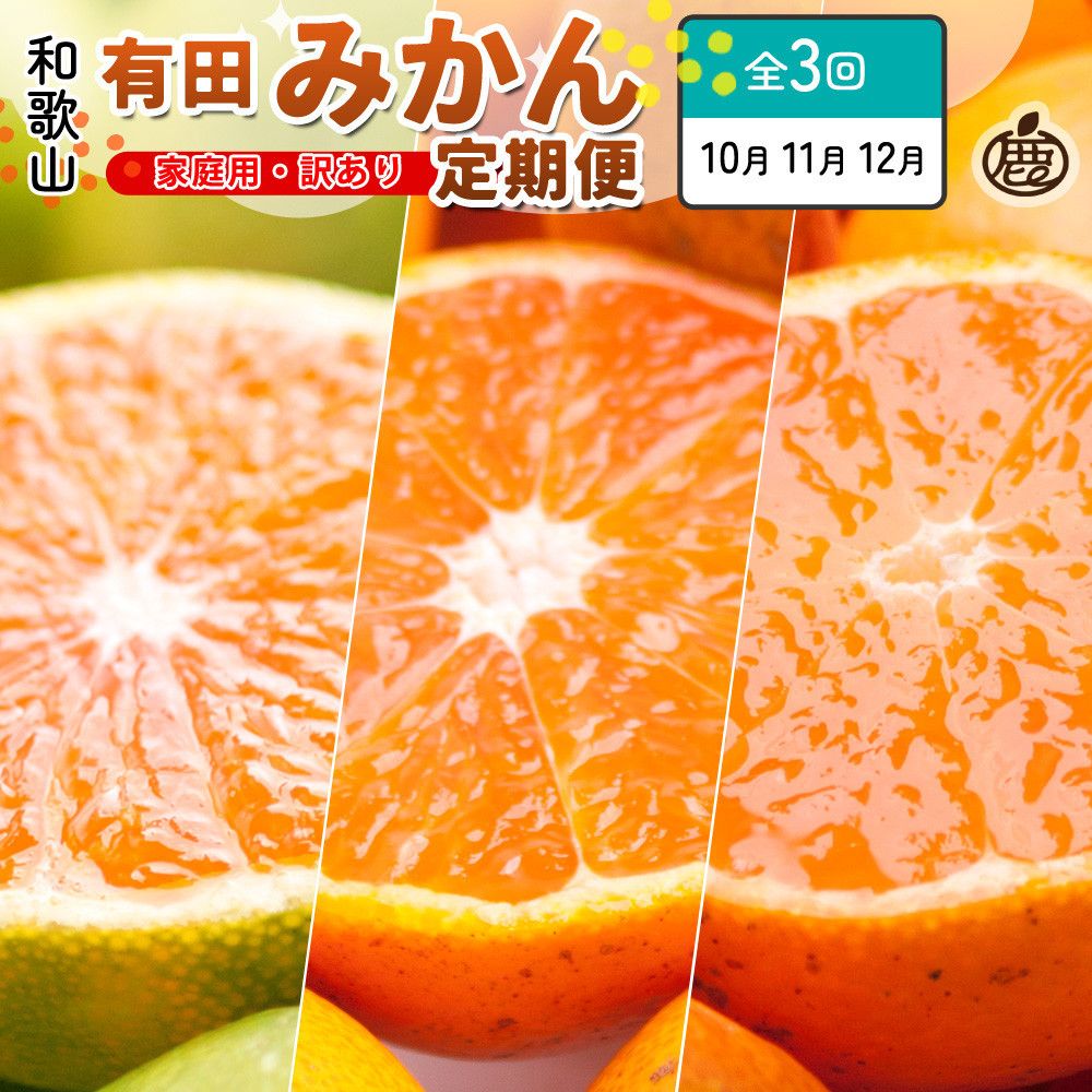 家庭用 柑橘定期便SS(10〜12月)全3回[みかん定期便お試し版] [IKE299] 303446_BB90208
