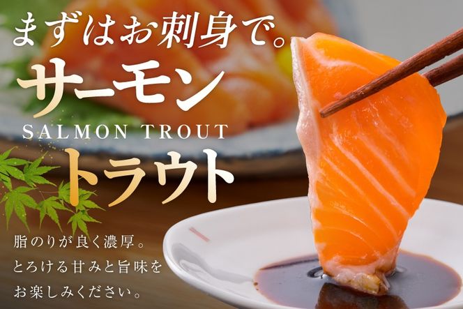 FIVE STAR ブランド 訳あり トラウト サーモン スライス 総重量 600g 200g×3p [カネダイ 宮城県 気仙沼市 20566178] 魚 サーモン 魚介類 刺身 小分け 冷凍 鮭 さけ 海鮮 サーモン 切り落とし 生食用 サーモン 真空パック さけ サケ 生食トラウト 丼 海鮮丼 個包装 サーモン